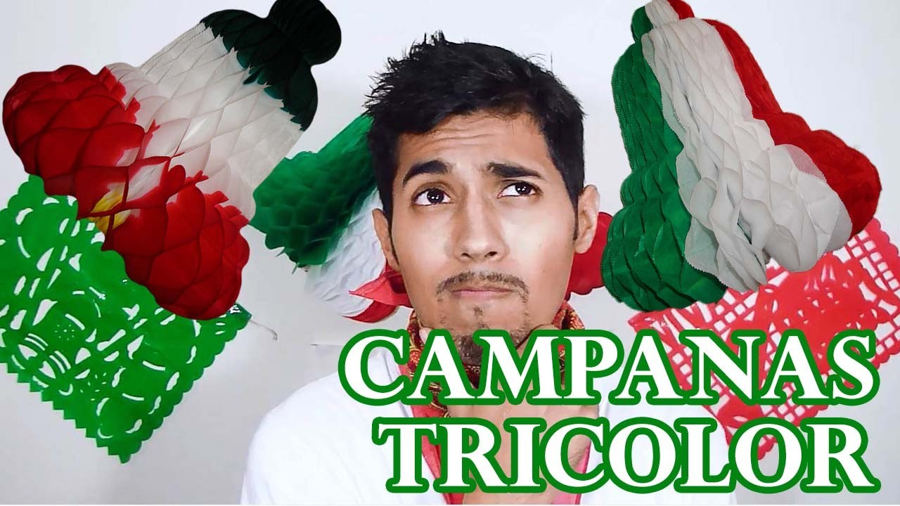 Cómo hacer Campanas Tricolor. Independencia de México 15 de Septiembre