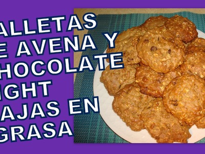 Cómo hacer Galletas de avena banana y chocolate light  BAJAS EN GRASA Saludable
