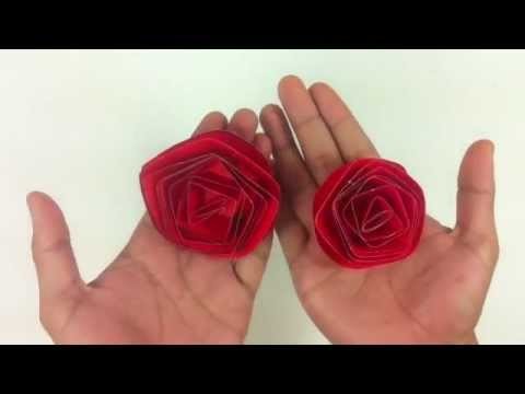 Hacer una rosa con cartulina - Flores de papel