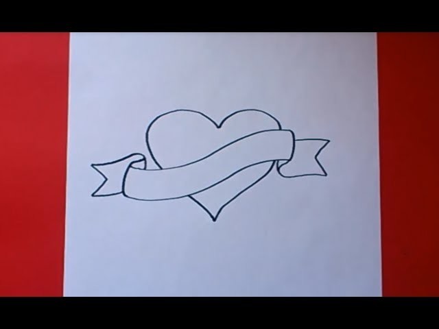 Como dibujar un corazón paso a paso | How to draw a heart