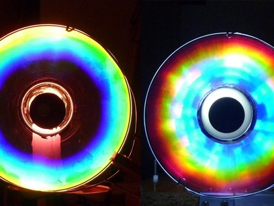 Cómo hacer Colores Alucinantes con un CD (Arco iris Casero).experiencia de Física
