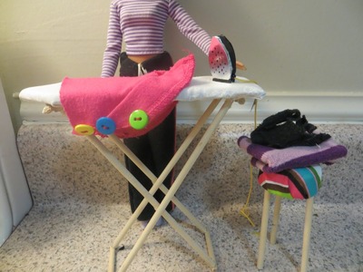 Cómo hacer una tabla de planchar para muñecas. How to make a doll ironing board