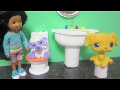 Manualidades para muñecas: Haz un lavamanos realista para mascotas lps o monster high con reciclaje