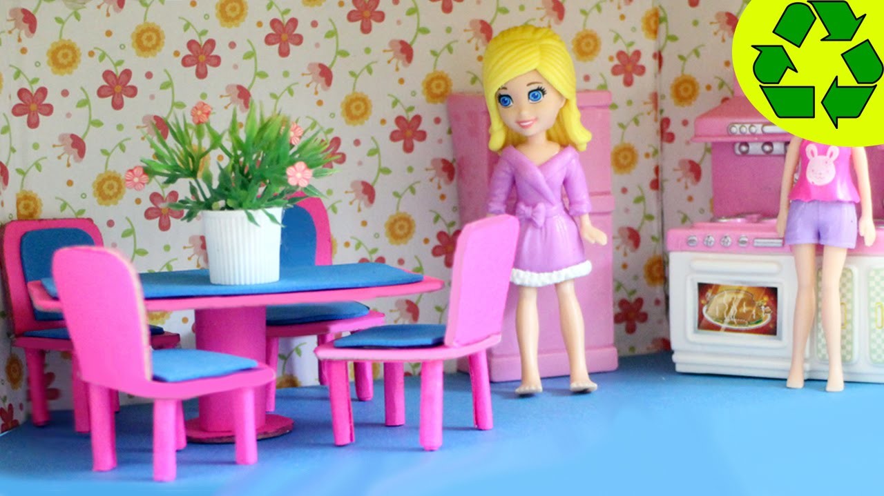 Manualidades para muñecas : Haz un juego de comedor para tus mini muñecas