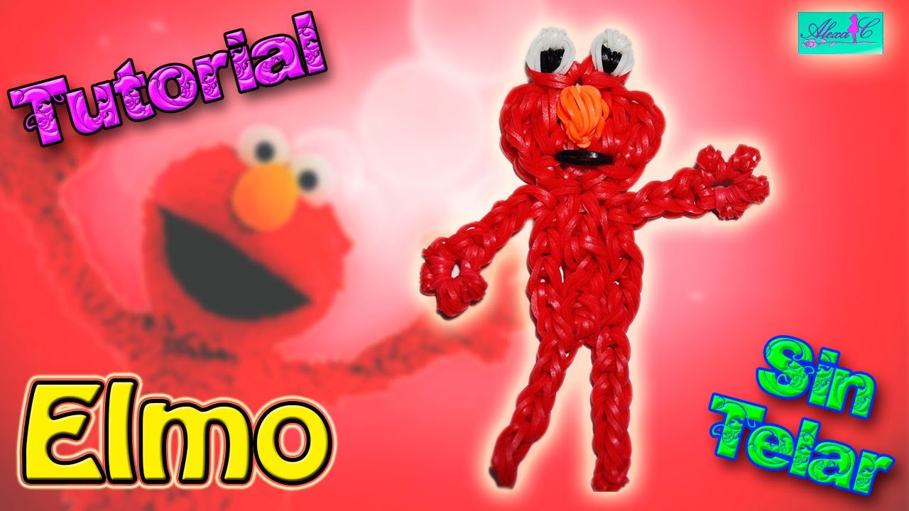 ♥ Tutorial: Elmo de gomitas (sin telar) ♥