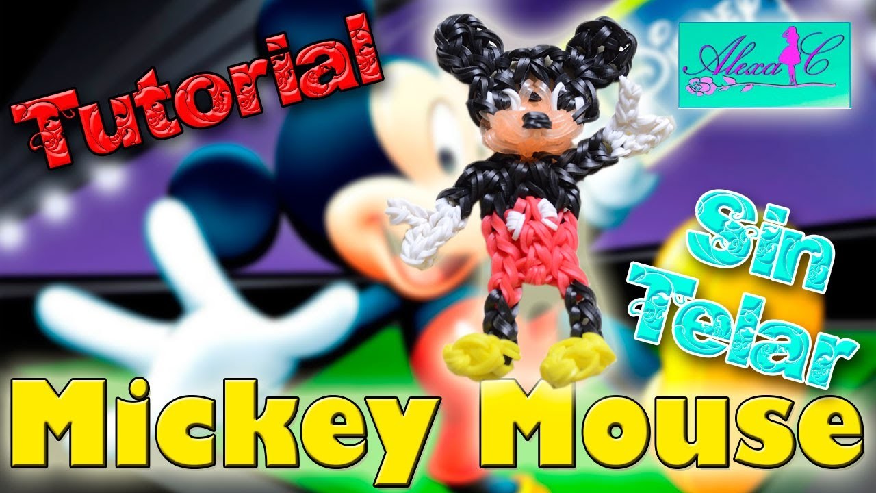 ♥ Tutorial: Mickey Mouse de gomitas (sin telar) ♥
