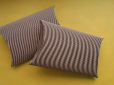 Caja ovalada de cartón corrugado