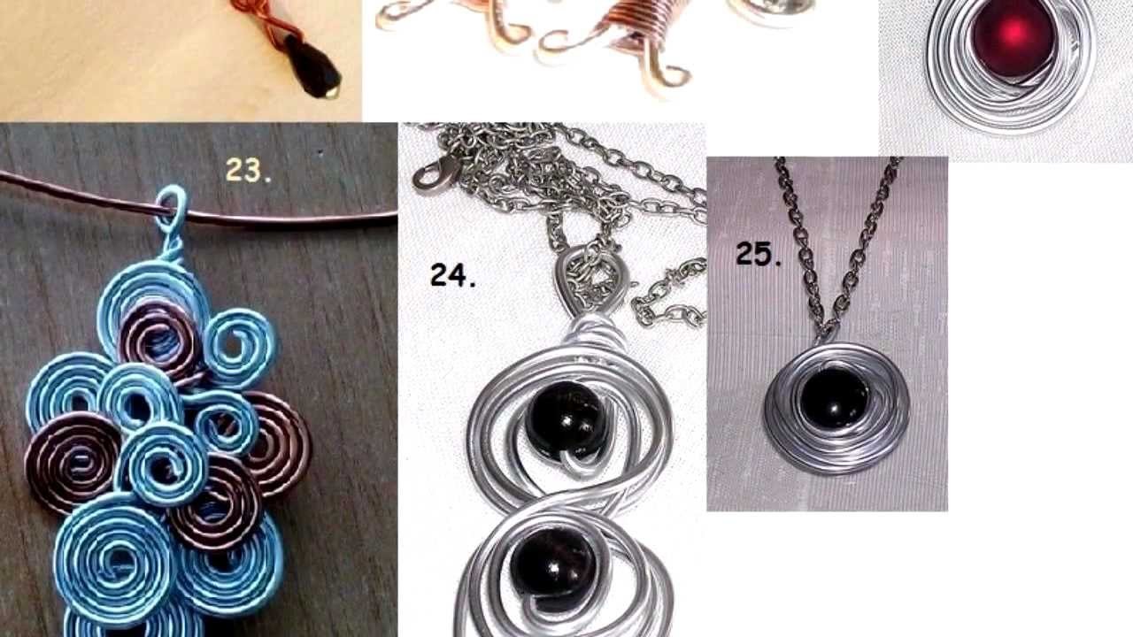 Catalogo pendientes anillos pulseras y aretes de alalambre de aluminio