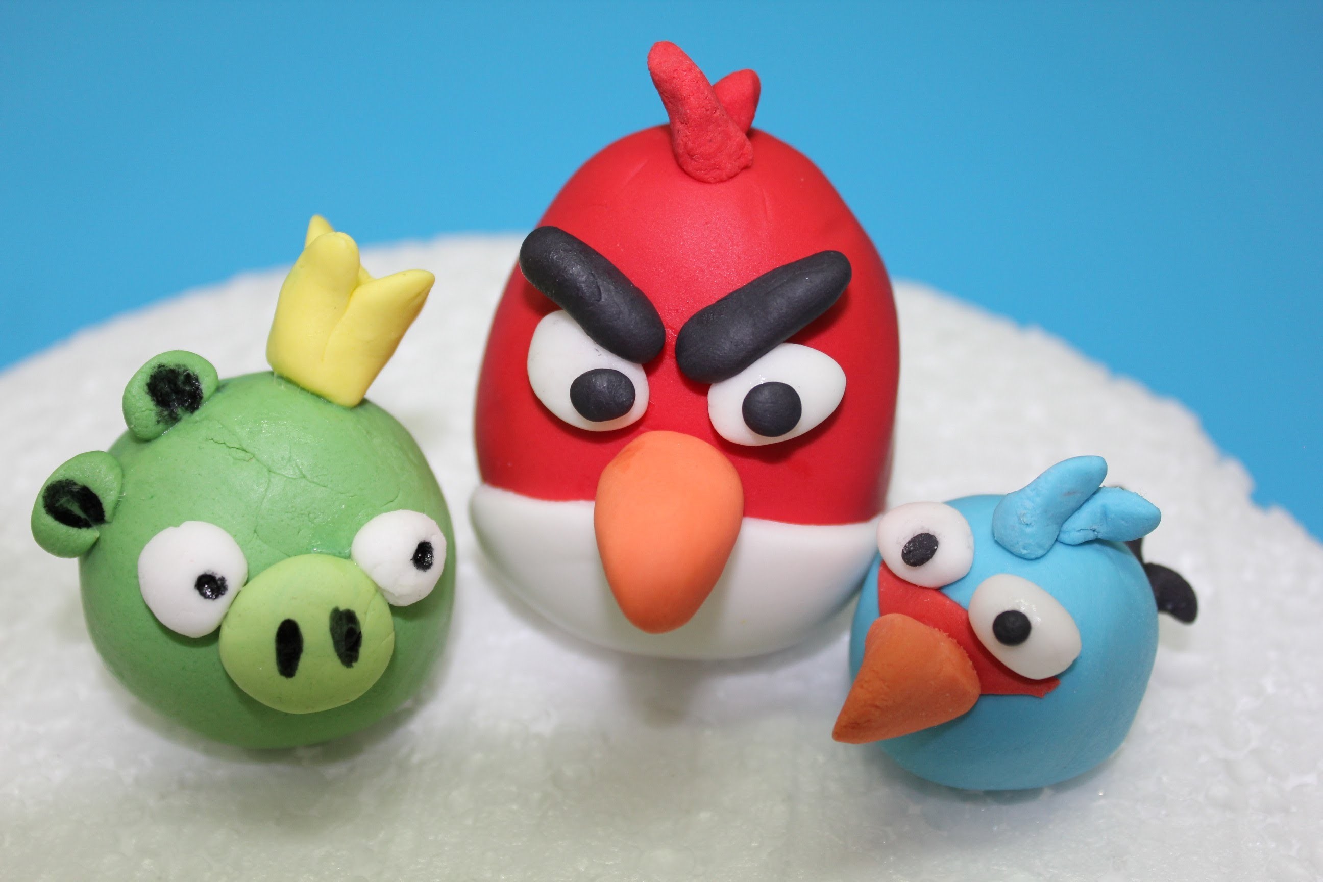 Cómo modelar figuras en fondant: Angry Birds
