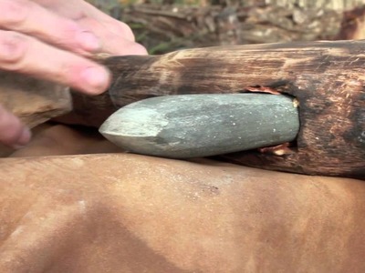 Elaboración de hacha pulimentada neolítica