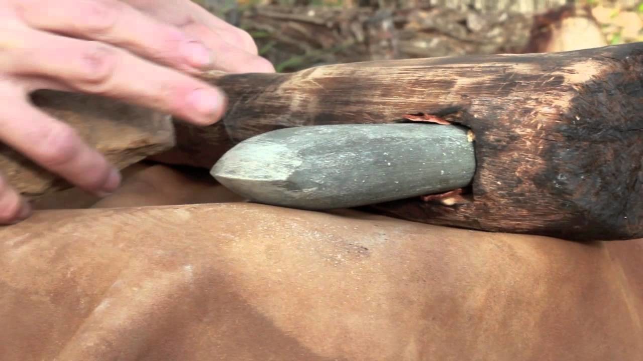 Elaboración de hacha pulimentada neolítica
