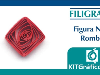 Filigrana (Quilling) figura básica No.8 - Rombo - kitgrafico.com
