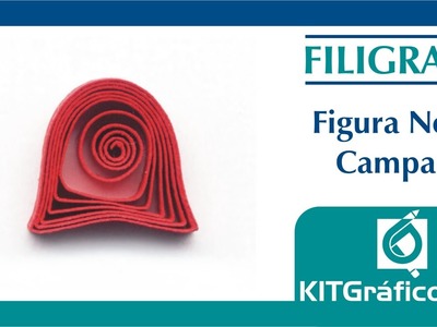 Filigrana (Quilling) figura básica No.15 - Campana - kitgrafico.com