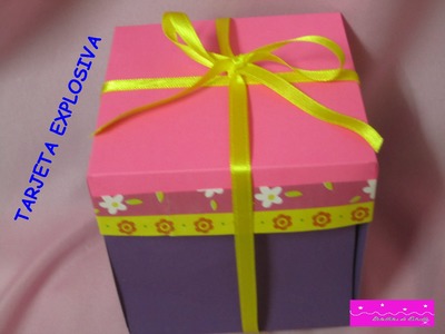 MANUALIDADES:TARJETA EXPLOSIVA CON TORTA SORPRESA