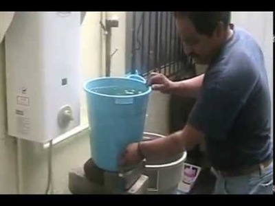 Sistema casero para inyectar agua al subsuelo