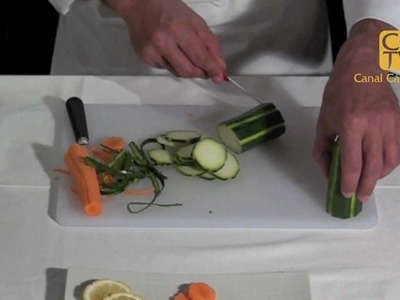 Acanalar frutas y verduras