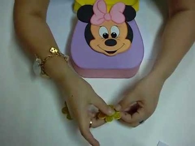 Bolsita Minnie Mouse en Foami, Goma Eva, Microporoso