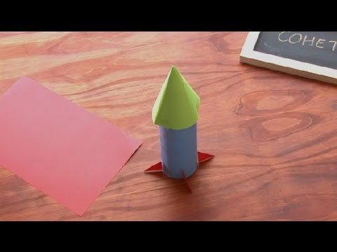Cómo hacer un cohete con una botella plástica : Manualidades para niños