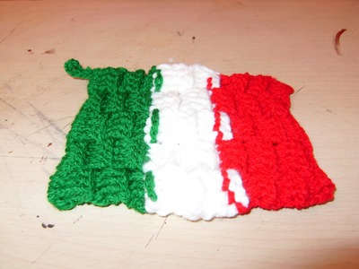 DIY Como tejer una agarradera de la bandera de México 2 de 2
