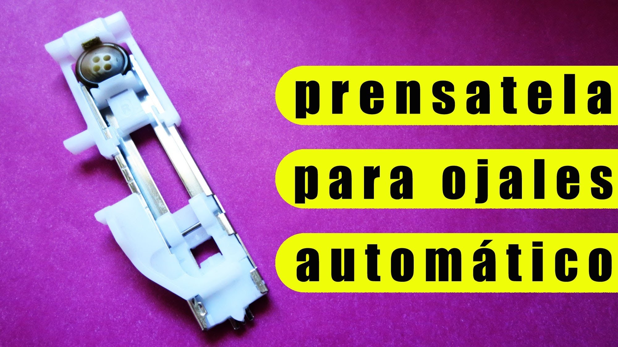 Pie prensatela: para ojales