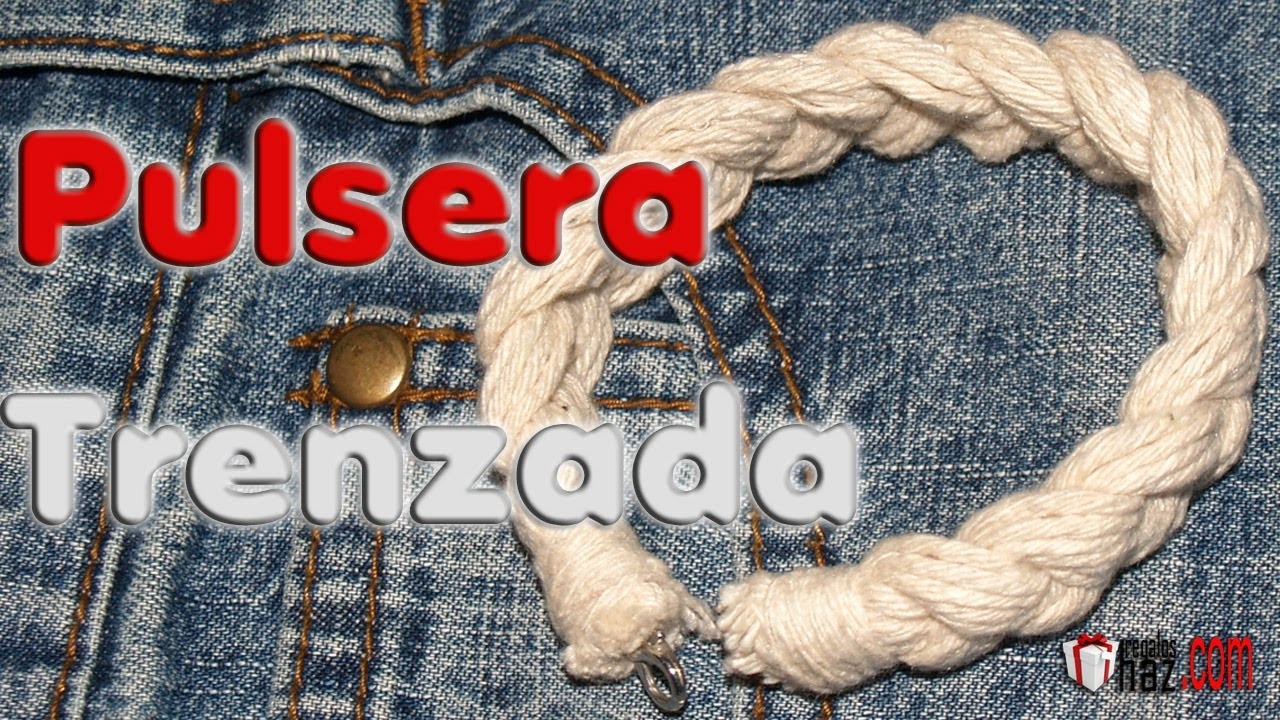 Pulsera rústica trenzada - DIY - Rustic braided bracelet