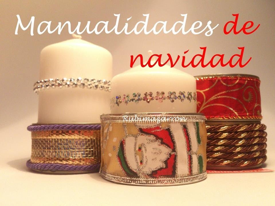 Diy. Portavelas con latas de conservas recicladas