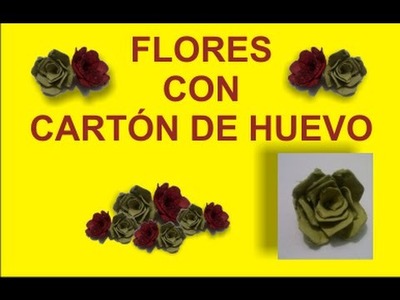 FLORES DE CARTÓN HUEVO