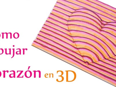 Manualidades para Niños: Cómo dibujar un CORAZÓN en 3D (muy fácil) - Innova Manualidades