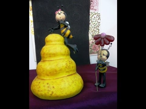 Modela unas simpáticas abejas en porcelana fría