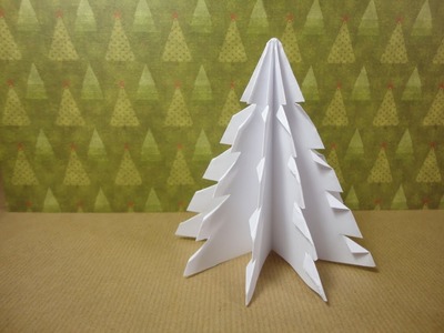 Cómo hacer un Árbol de Navidad con un cuadrado de papel (Tutorial DIY)
