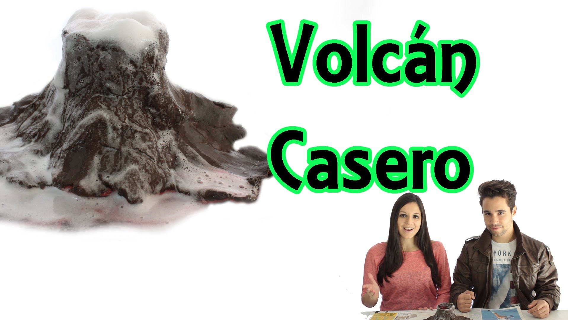Cómo hacer un volcán casero - Feria de ciencias (Experimentos Caseros)