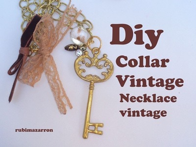 Diy . Collar Vintage