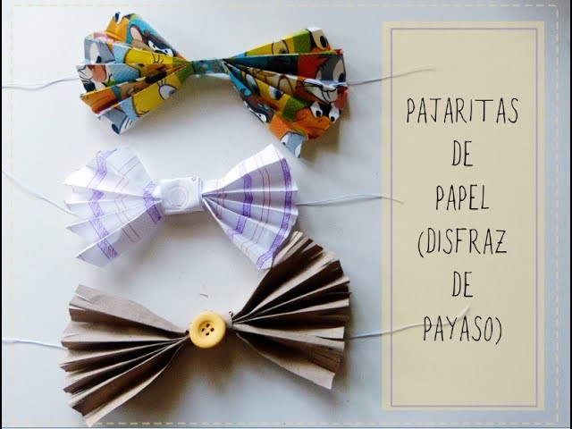 Pajaritas de papel fáciles para fiesta o disfraz de payaso   [Carnaval 2015]