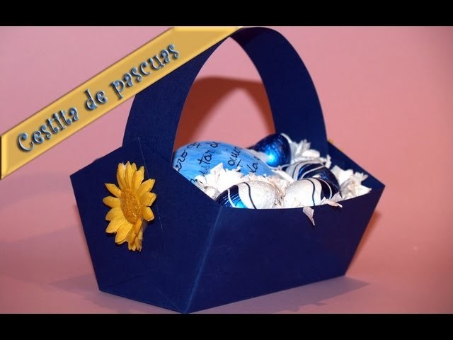 Cesta de Huevos con Mensaje - DIY - Basket of Eggs with Message