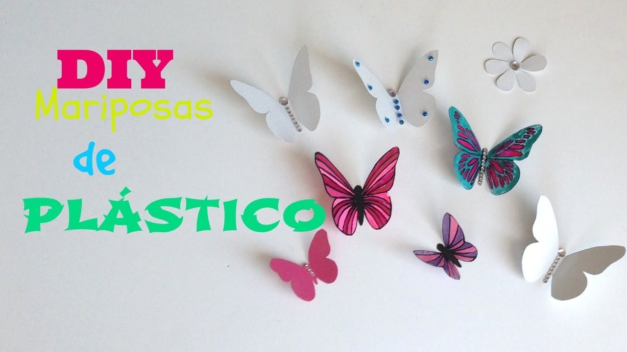 DIY:Mariposas de plástico