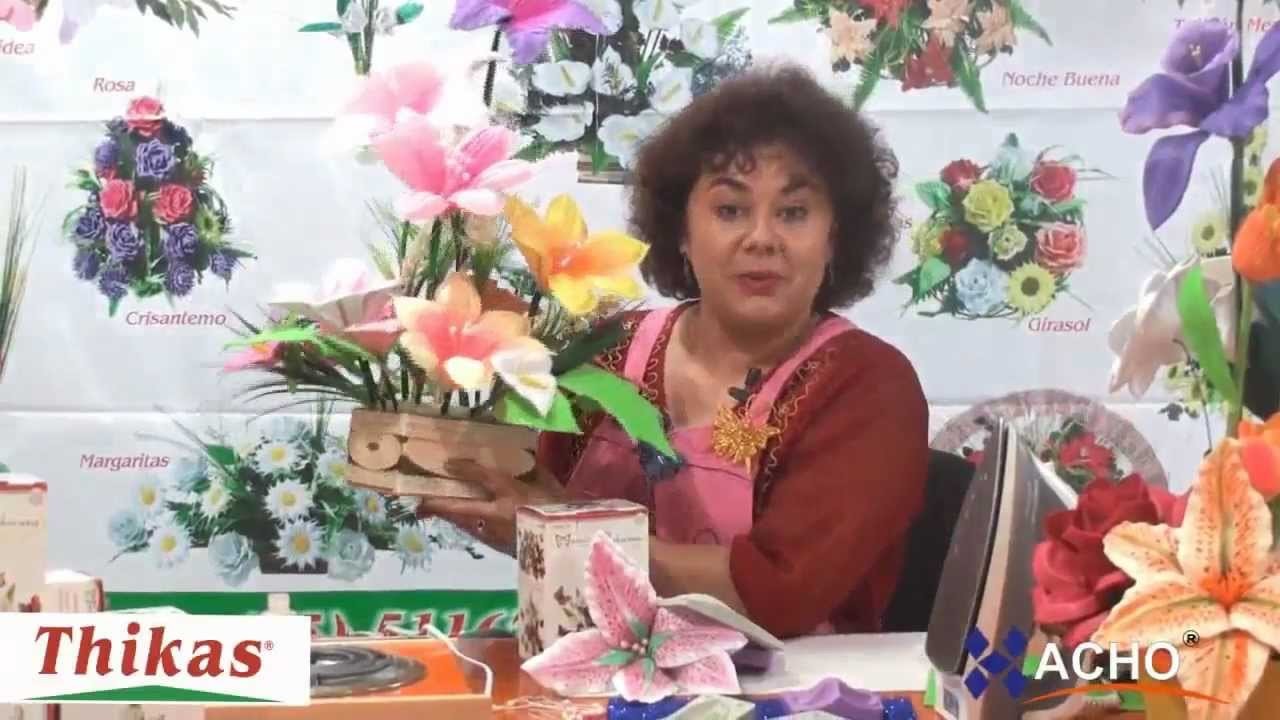 Lilis Moldes de Flores para hacer Arreglos Florales en Fomi, Goma EVA HD