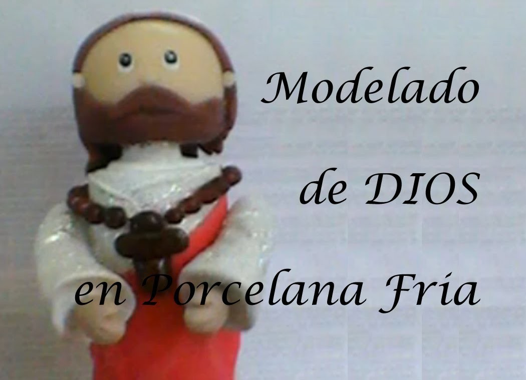 Modelado de Dios en Porcelana en Frio♥