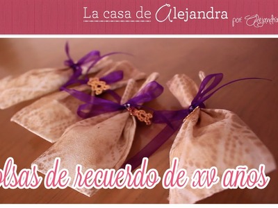 Recuerdos para Fiesta de XV años DIY Alejandra Coghlan