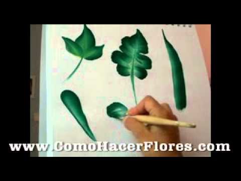 Tipos de hojas para plantas de como pintar flores