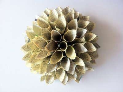 Tutorial DIY "Cómo hacer una flor dalia de papel"