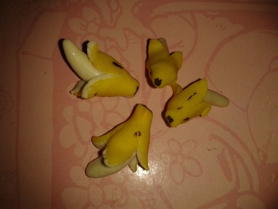 Tutorial: plátanos-mini en Porcelana Fría ♥