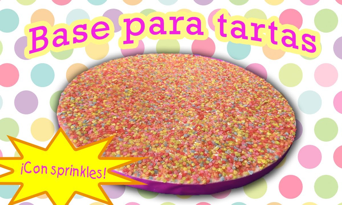 BANDEJA decorada con SPRINKLES