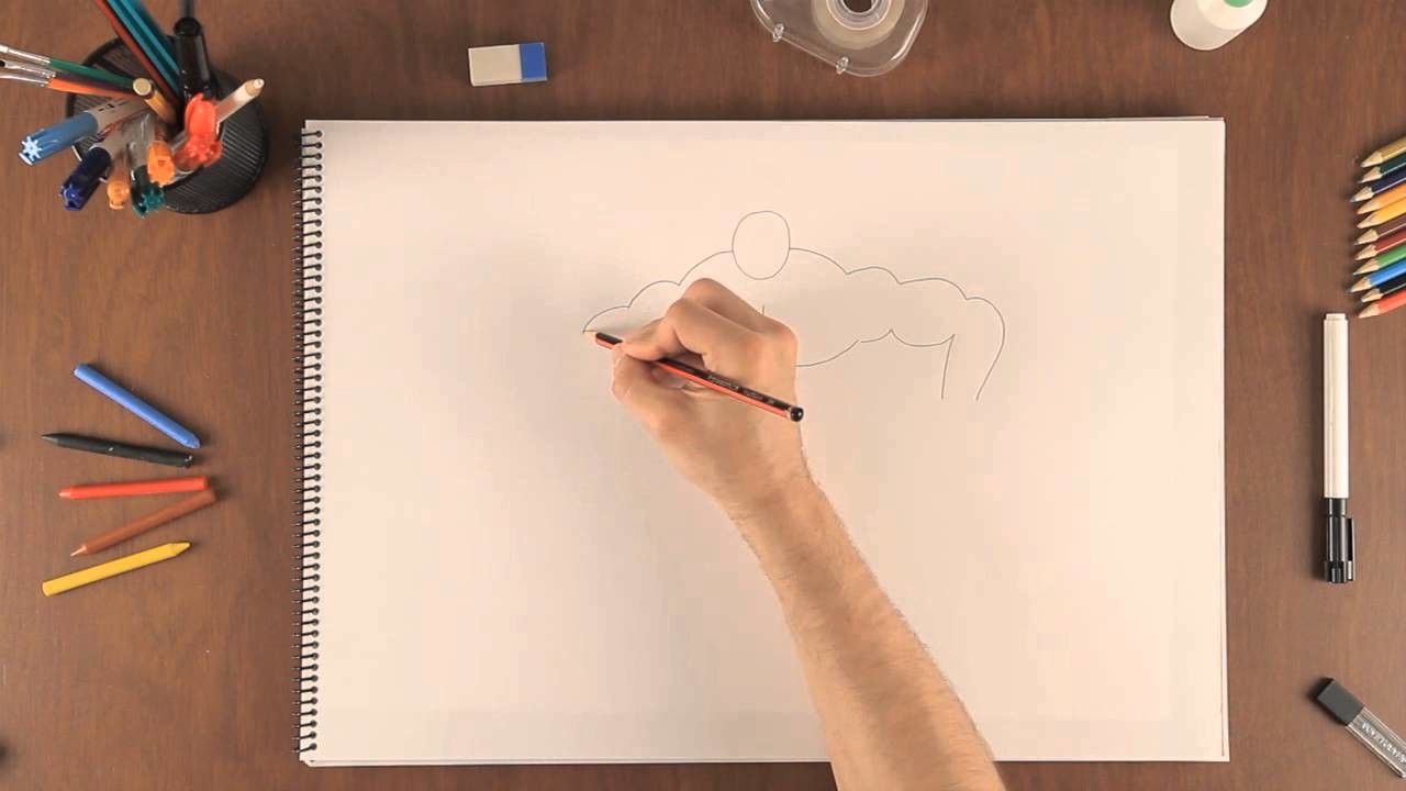 Cómo dibujar un hombre musculoso : Aprende a dibujar como un profesional