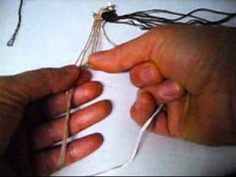 Como Hacer Un Arete De Macrame Con Hilo De Madeja-1.