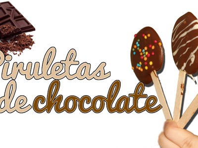 Piruletas de chocolate caseras - Dulces DIY (Manualidades Fáciles)
