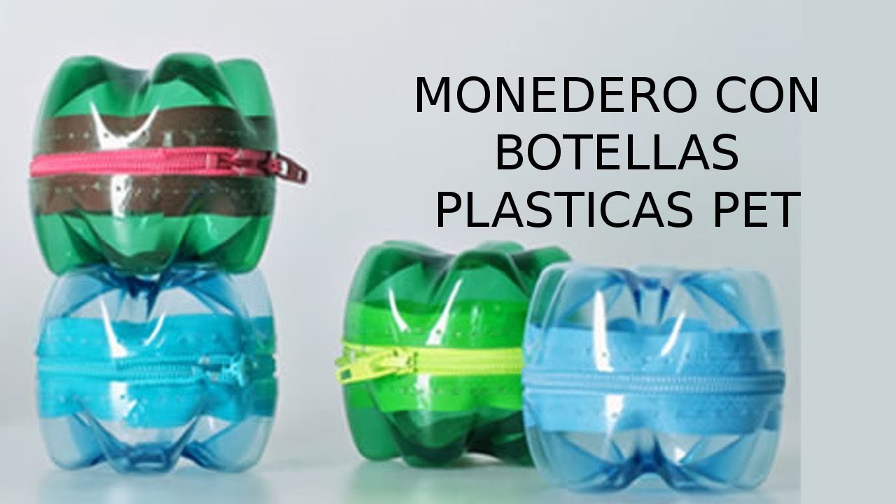 Reciclaje de Botellas Plásticas PET, Manualidades: Monedero