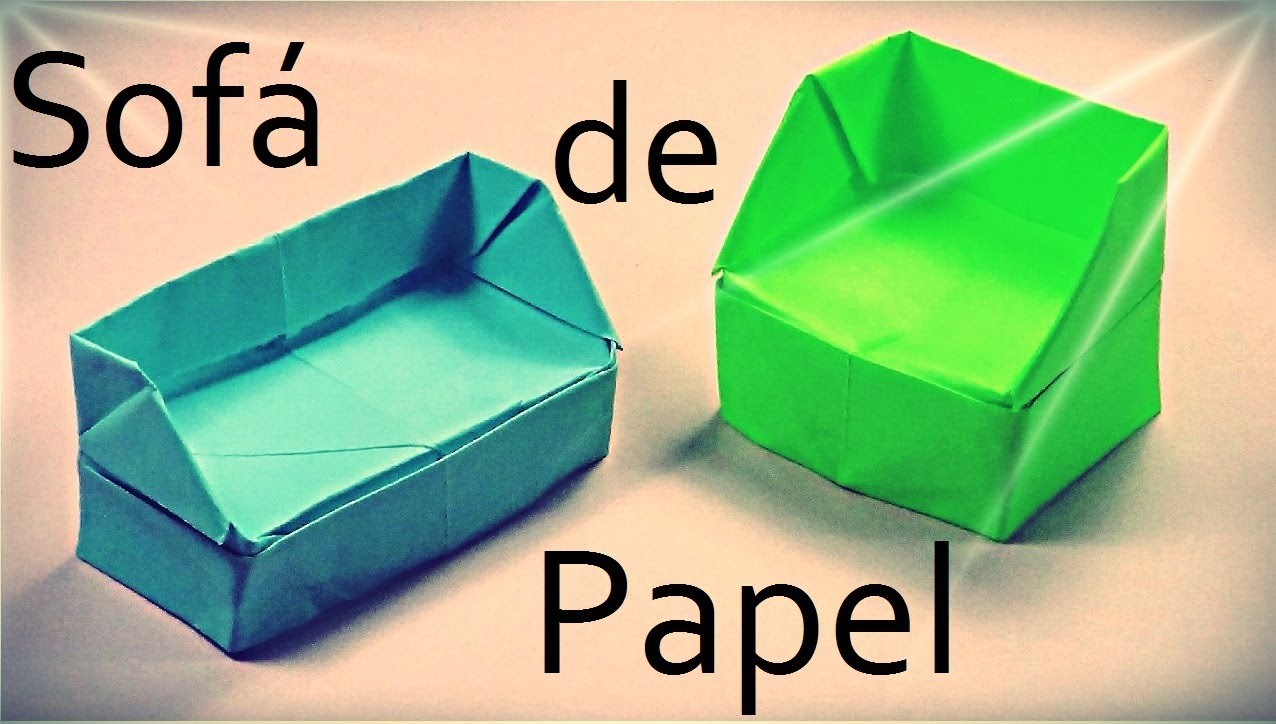 Sofá de papel - Origami