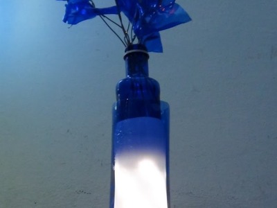 Cómo realizar una lámpara de sobremesa con dos botellas de plástico - lamp out of recycled bottles