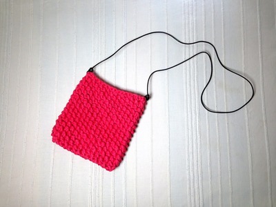 Cómo tejer con telar un bolso de trapillo para el verano (Tutorial DIY)