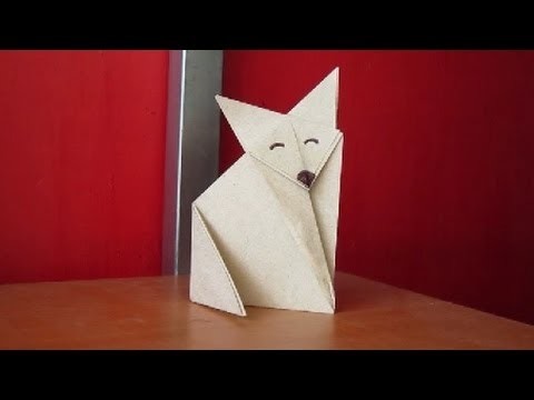 Hacer un lindo zorro de Origami